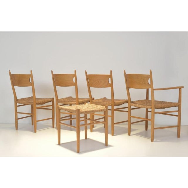 Chair in Ash Wood by Charlotte Perriand, Germany, 1960, Set of 6 For Sale - Image 8 of 14