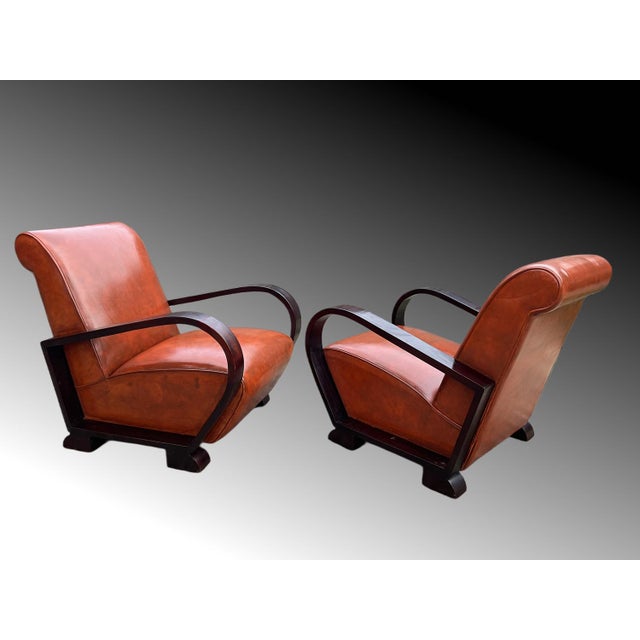Set of Art Deco Armchairs by Jindřich Halabala For Sale - Image 17 of 18