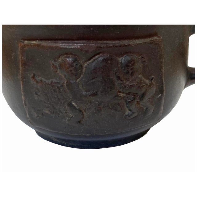 2020s Chinese Handmade Yixing Zisha Clay Teapot With Artistic Accent For Sale - Image 5 of 6