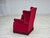 Danish Highback Armchair in Red Velour and Ash, 1970s For Sale - Image 12 of 18