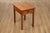 High Quality American Made, Solid Oak, Mission Style Side Table With Single Dovetailed Drawers And Hammered Copper Hardware