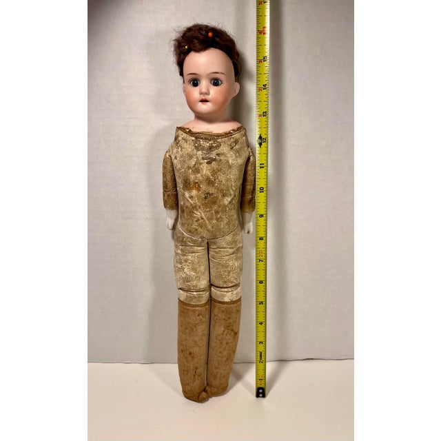 Brown 1900's Antique Armand Marseille Floradora A7/0m Bisque Doll Made in Germany 16"h For Sale - Image 8 of 8