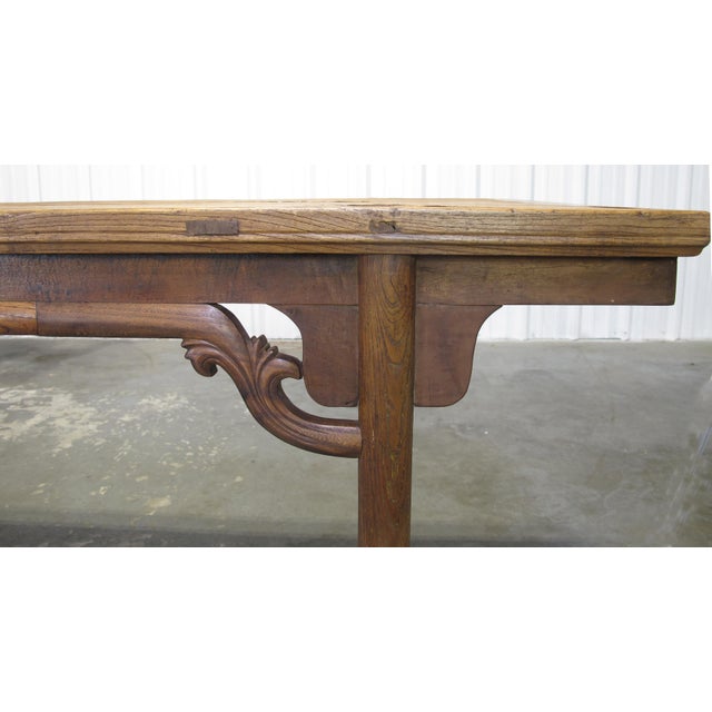 Early 18th Century 18th Century Elm Painting Table For Sale - Image 5 of 8