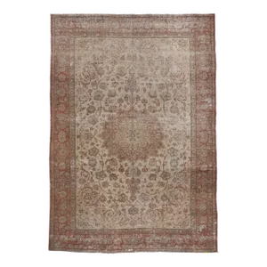 Mid 20th Century Distressed Vintage Persian Rug, 8'5 X 12'1