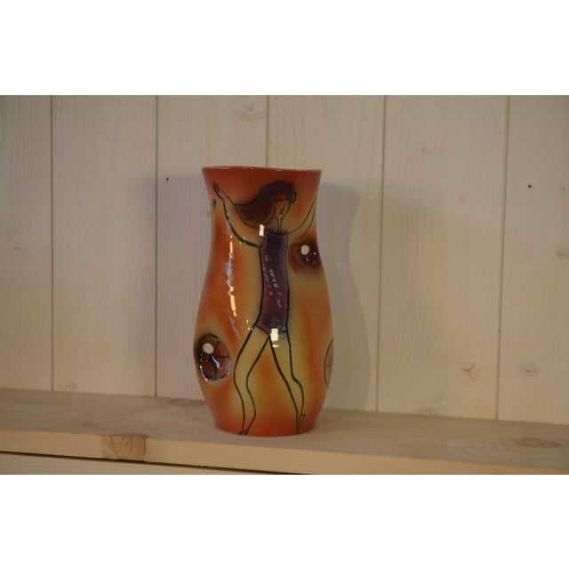Dancer Ceramic Vase by JC for Accolay, 1960s For Sale - Image 4 of 9