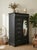 Victorian Late 20th Century Lexington Furniture Mansion Collection Vintage Armoire — Restored in Benjamin Moore Wrought Iron For Sale - Image 3 of 10