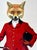Vintage Fox in Fox Hunt Attire Framed Print For Sale - Image 4 of 6