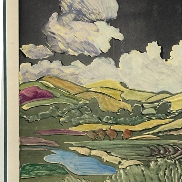 Vintage Ann Hogle Original Watercolor Landscape Painting For Sale - Image 4 of 7
