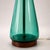 1960s Midcentury Modern Turquoise Glass Lamp For Sale - Image 5 of 8