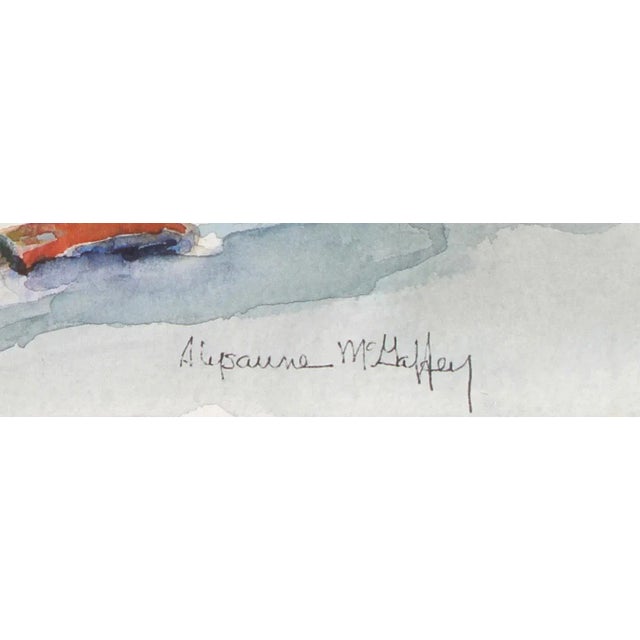 Entitled The Point of Spee-Bi-Dah , this late 20th century Tulalip, Washington watercolor on paper is by Bay Area artist...