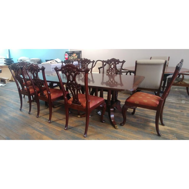 Henredon Furniture Aston Court Carved Mahogany Formal Dining Chairs