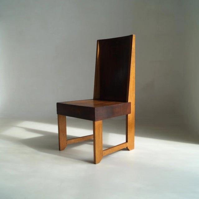 Dutch Art Deco Modernist The Hague School Side Chair, 1920s For Sale - Image 18 of 18