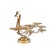 Large Swan-Shaped Brass Cake Holder, 1970s For Sale - Image 10 of 12