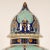 AK Dutch Delftware Art Nouveau Ceramic Vase Urn Floral Decoration Blue Turquoise Covered Vase For Sale - Image 4 of 11