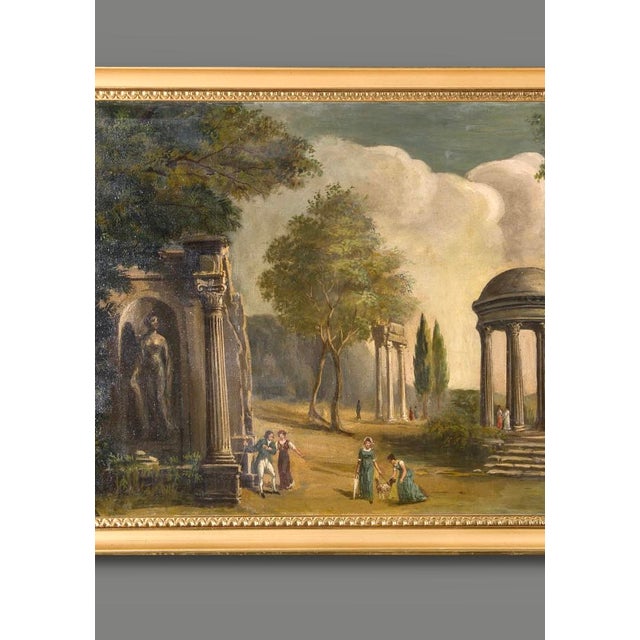 After Anton Pitloo, Landscape Composition, 1800s, Oil on Canvas, Framed For Sale - Image 5 of 12