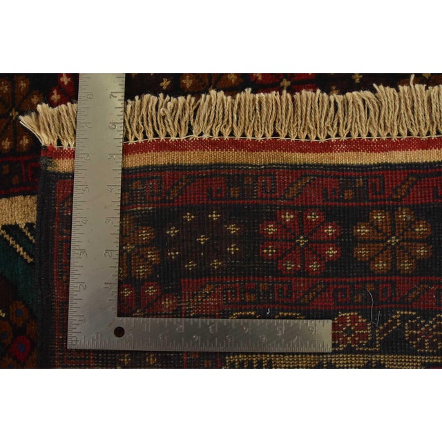 Baloch Rug 2’9” X 4’11” Beige Wool Vintage Tribal Hand-Knotted Oriental Carpet For Sale - Image 10 of 10