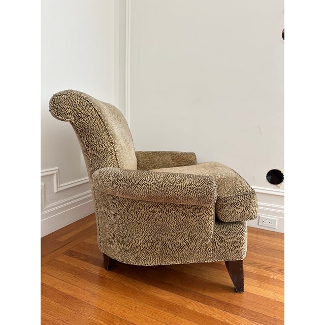 This stylish cheetah print lounge chair and ottoman make the perfect statement in any room, from modern to traditional...