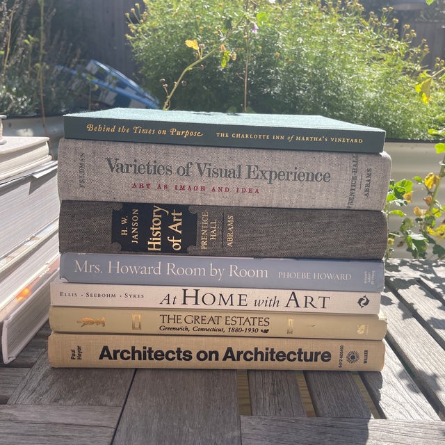 Curated collection of 12 interior design, architecture, art and lifestyle coffee table books, selected both for their...