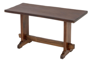 Baroque Style Walnut Trestle Table, 19th Century