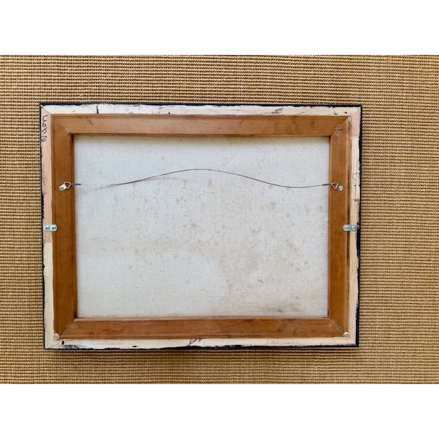 Contemporary Vintage Oil Painting Depicting Tranquil Evening by a Pond For Sale - Image 3 of 3