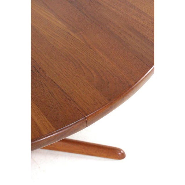 Danish Round 2-Way Extendable Stenum Dining Table For Sale - Image 9 of 16