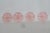 Early 20th CenturyPink Depression Glass Drink Coasters 4pc Set With Raised Wheel Star Design For Sale - Image 12 of 13