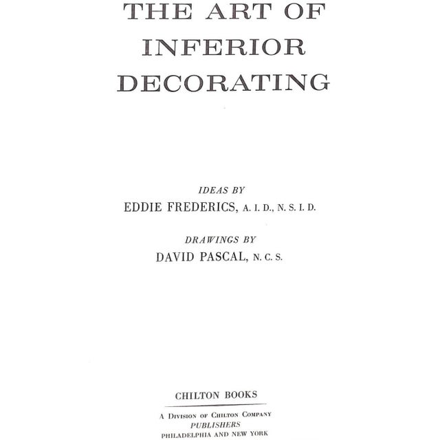 FREDERICS, Eddie [ideas by] [61] pp. Chilton Books 1963 First Edition 12 1/4" x 9 1/4" Drawings by David Pascal A spoof of...