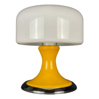Mid-Century Italian Yellow Table Lamp, 1970s For Sale