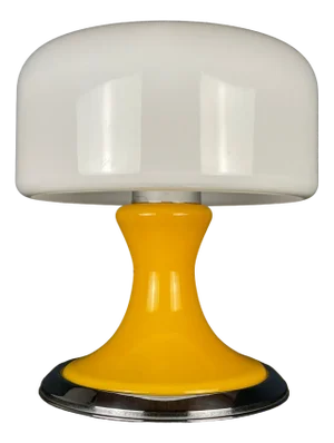 Mid-Century Italian Yellow Table Lamp, 1970s