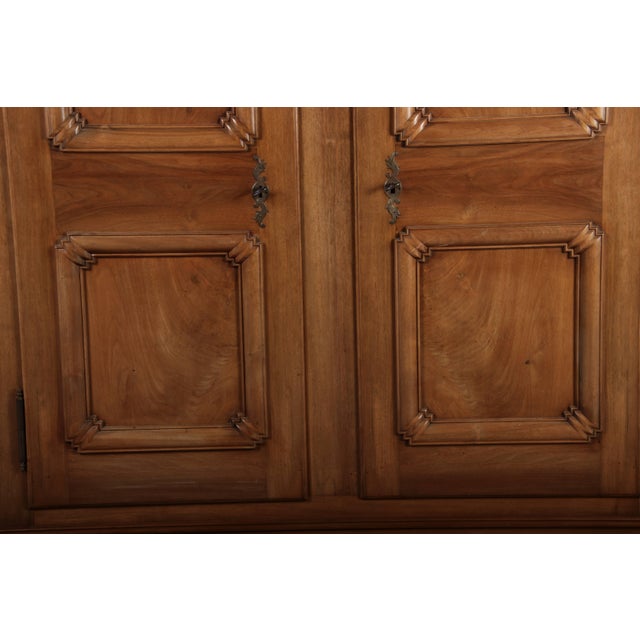 Brown Antique Biedermeier Cabinet in Walnut, 1800 For Sale - Image 8 of 18