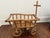 This primitive antique pine cart measures 22" long x 14" wide x 15" high. With the handle down it is 42". It is perfect...