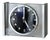 Table Clock in Acrylic Glass and Stainless Steel from Kienzle International, Germany, 1970s For Sale