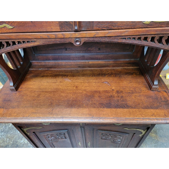 Antique Art Nouveau Cabinet or Cupboard Early 1900's For Sale - Image 9 of 18