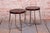 Brown Bauhaus Czech Chrome and Beech Stools from Mücke Melder, 1930s, Set of 2 For Sale - Image 8 of 11