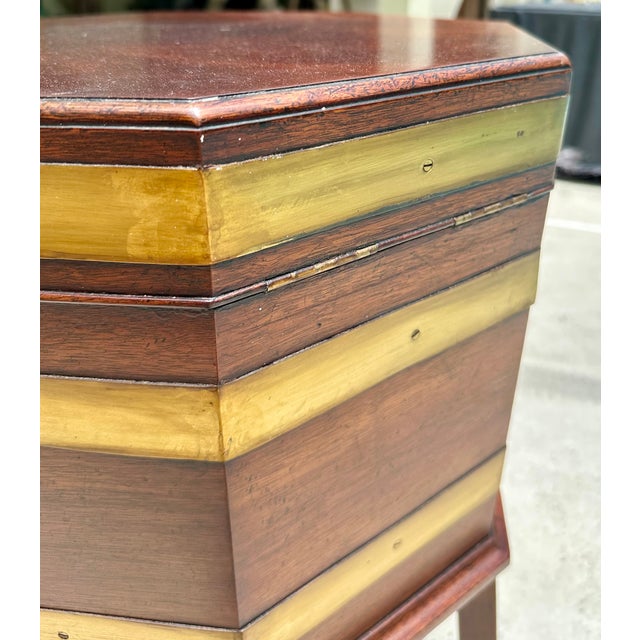 Mahogany Cellarette Wine Cooler Chippendale Style For Sale In West Palm - Image 6 of 12