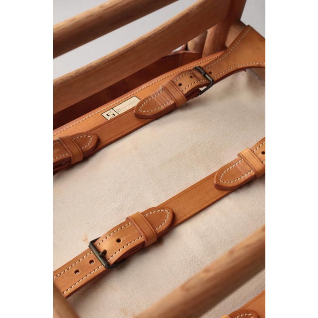 Model BM3238 Spanish Armchairs in Oak and Leather by Børge Mogensen for Fredericia, 1970s, Set of 2 For Sale - Image 15 of 18