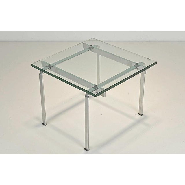 Steel and Glass Side Table by Preben Fabricius and Jørgen Kastholm for Kill International, Germany, 1968 For Sale - Image 6 of 10
