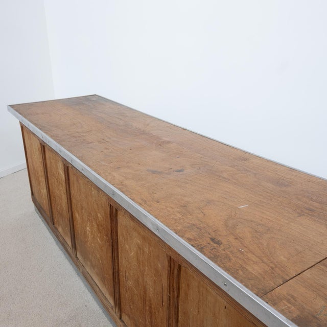 Wood Large 12-Drawer Sliding-Door Workshop Cabinet, 1950 For Sale - Image 7 of 12
