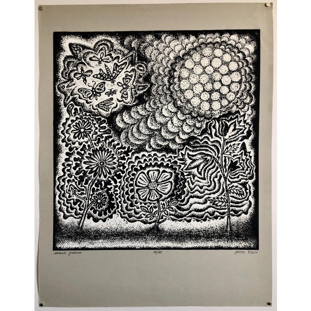 Silkscreen Serigraph print hand signed, numbered. Michail Grobman (Russian: Михаил Гробман, Hebrew: מיכאיל גרובמן‎‎, born...