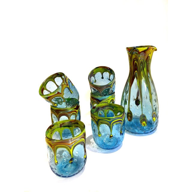 Drinking Set by Maryana Iskra for Ribes Studio, Set of 7 For Sale - Image 13 of 18