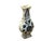 This small porcelain vase features a classic blue-and-white design characterized by a pear-shaped body, a slender neck,...