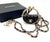 Contemporary Chanel Brand New Gold CC Black Hula Bag Mirror Large Charm Long Necklace For Sale - Image 3 of 7