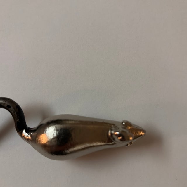 Michael Aram Vintage Michael Aram Mouse Cheese Slicer Knife 9-Inch Server For Sale - Image 4 of 4