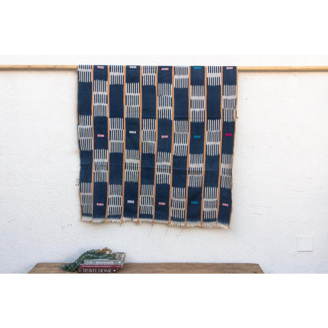 Hand-woven by master weavers of the Baoulé people in the Côte d’Ivoire, West Africa, these vintage textiles are celebrated...