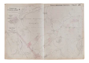 Vintage Hopkins Map of Town of Cortlandt NY