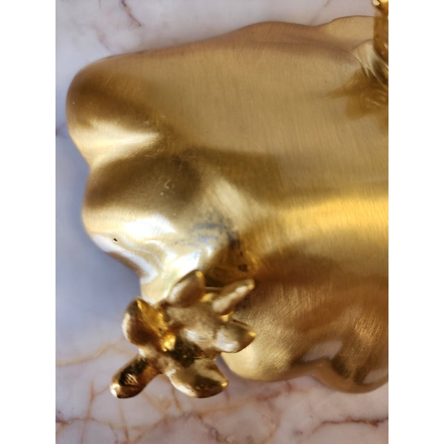Sherle Wagner Shell W/ Turtle Feet Gilded Soap/Trinket Dish For Sale - Image 15 of 15