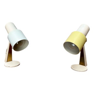 Mid-Century Modern French Table Lamps, 1950s, Set of 2 For Sale