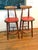 Vintage mid-century Danish bar stool designed by Vilhelm Wohlert for Stolefabriken Odense, featuring a striking red...