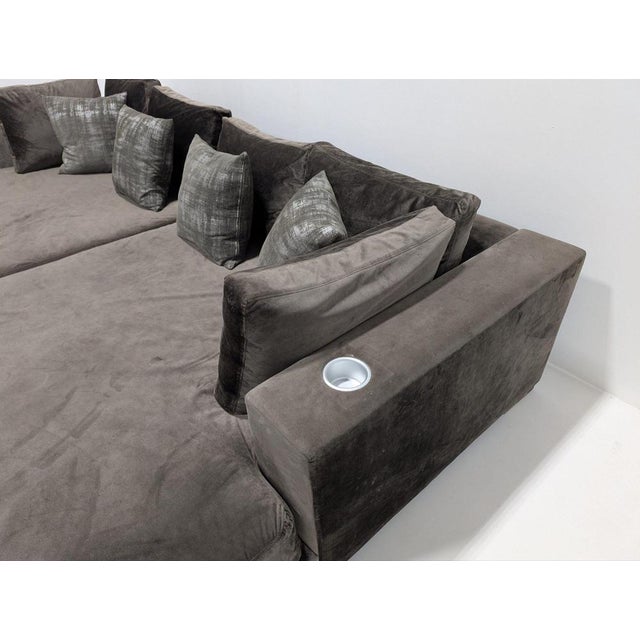 Gray Large Vintage Cinema Sofa For Sale - Image 8 of 12