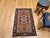 Antique Persian Heriz Serapi Rug, Hand-Knotted Wool, Geometric Pattern, Brick-Red & Blue, 3x3 For Sale - Image 9 of 13